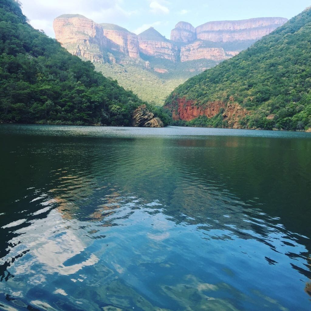 Blyde Dam beneath the Blyde River Canyon