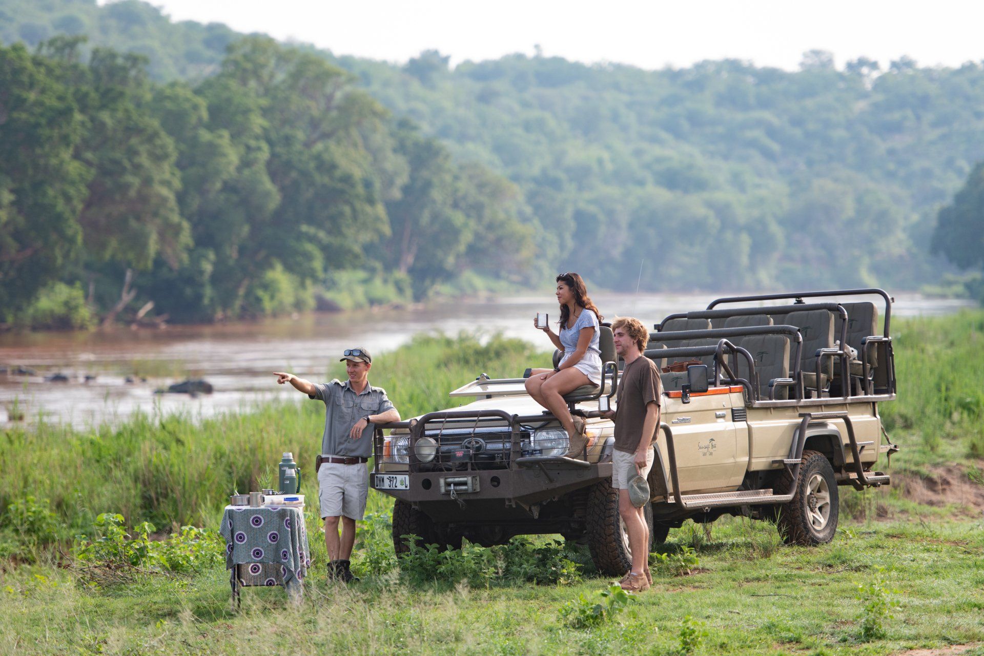 Sundowner stop on the reserve