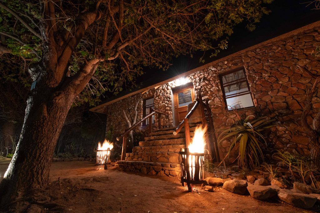 Wide camp scene