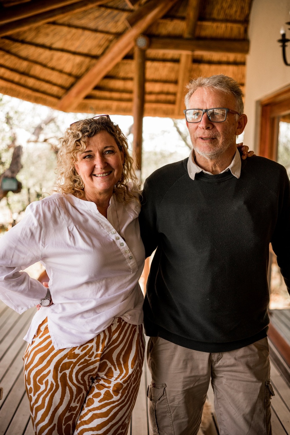 James and Sonja Carne, owner-hosts of Sausage Tree Safari Camp
