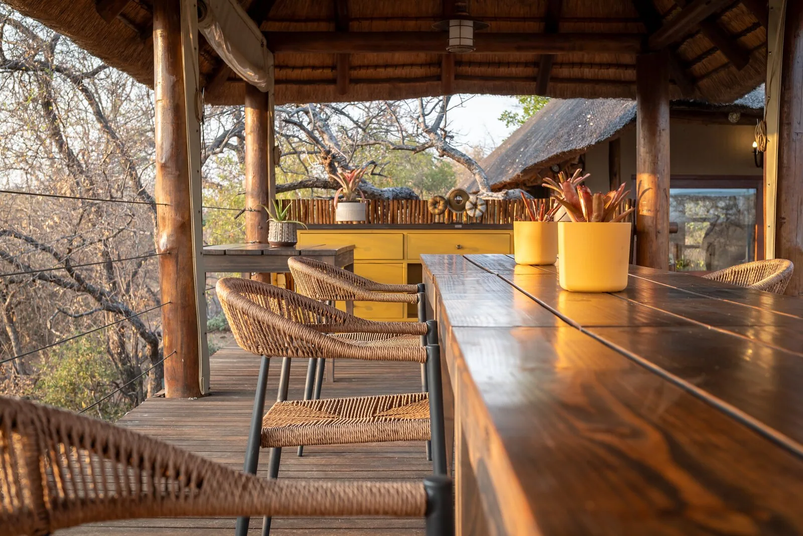 The sky deck at Sausage Tree Safari Camp